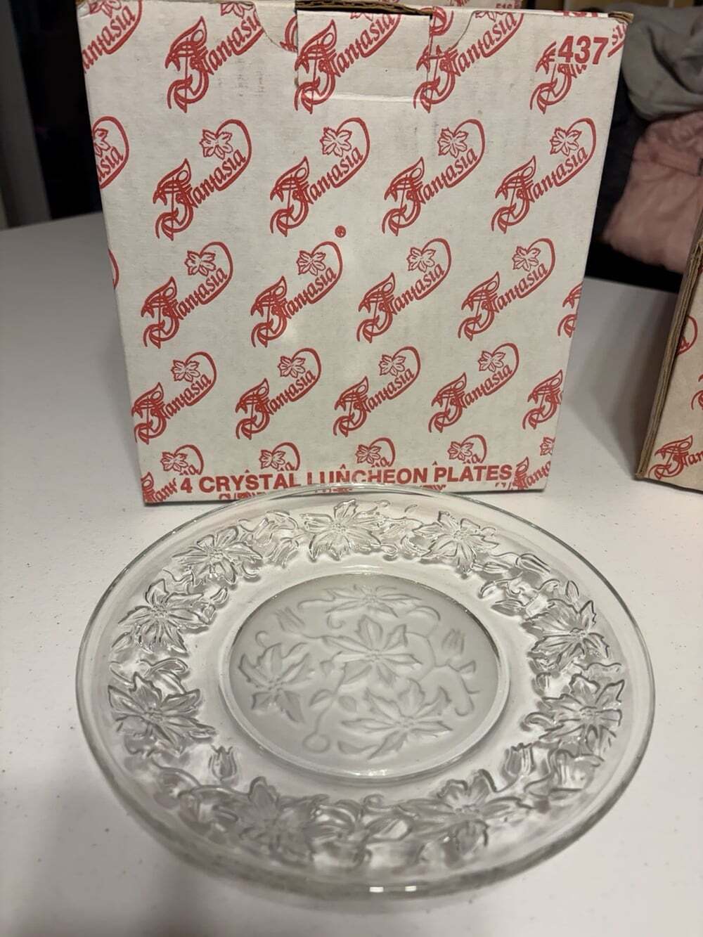 Princess House Fantasia 8" Luncheon Plates - 2 Sets of 4 - #437 New In Box